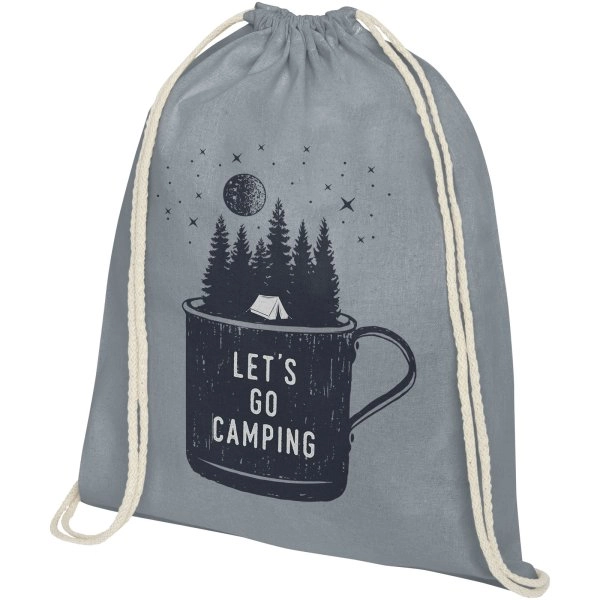 Immagine Zaino con cordoncino Oregon in cotone da 140 g/m² - 5L