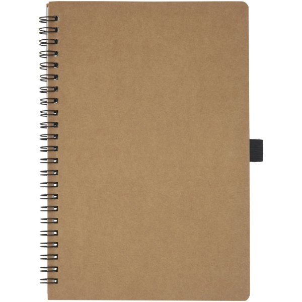 Immagine Quaderno Cobble formato A5 con rilegatura a spirale in cartone riciclato e carta di pietra