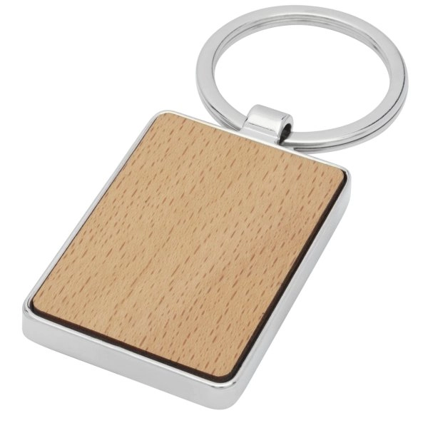 Immagine Portachiavi rettangolare Mauro in legno di faggio