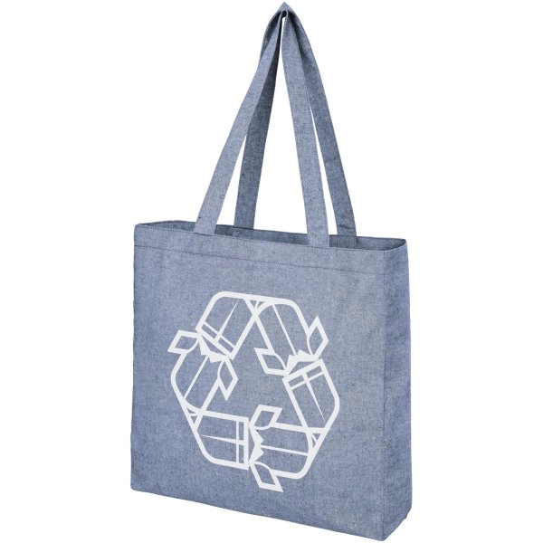Immagine Tote bag con fondo ampio in tessuto riciclato 210 g/m² Pheebs - 13L