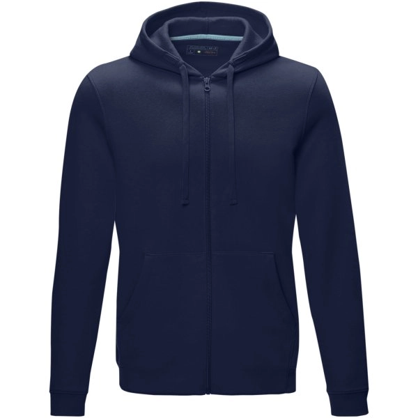 Immagine Felpa Ruby da uomo con cappuccio e full zip in tessuto organico riciclato