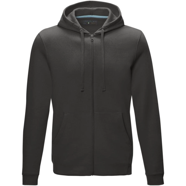 Immagine Felpa Ruby da uomo con cappuccio e full zip in tessuto organico riciclato