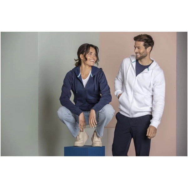 Immagine Felpa Ruby da uomo con cappuccio e full zip in tessuto organico riciclato