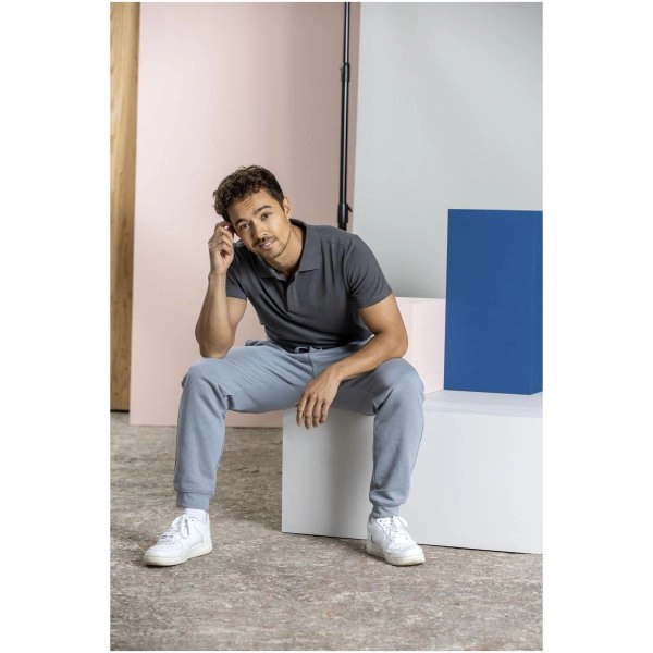 Immagine Polo Graphite a manica corta da uomo in tessuto organico