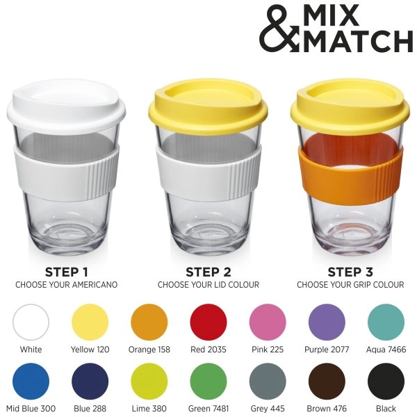 Immagine Bicchiere Americano® Cortado da 300 ml con impugnatura