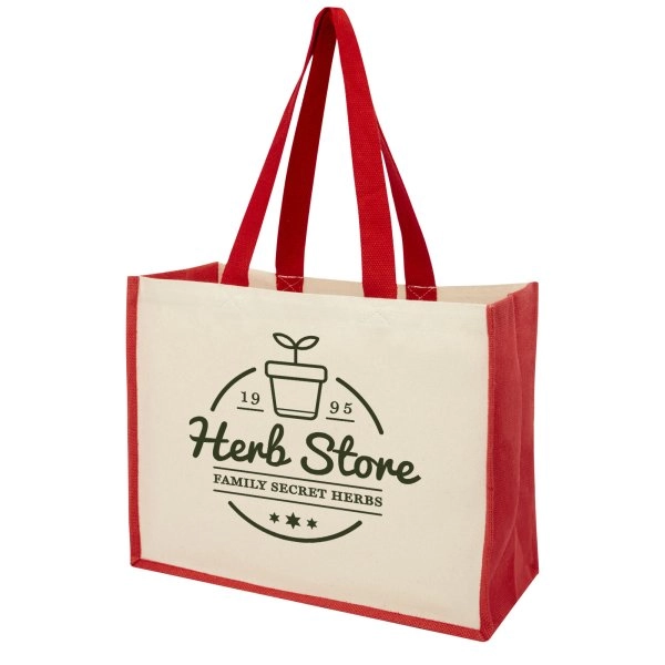 Immagine Shopper in iuta e canvas 320 g/m² Varai - 23L