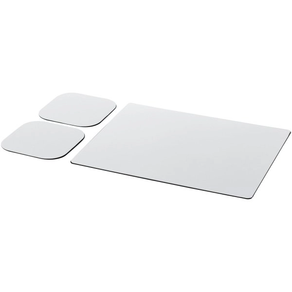 Immagine Set Brite-Mat® 3 con tappetino per mouse e sottobicchieri