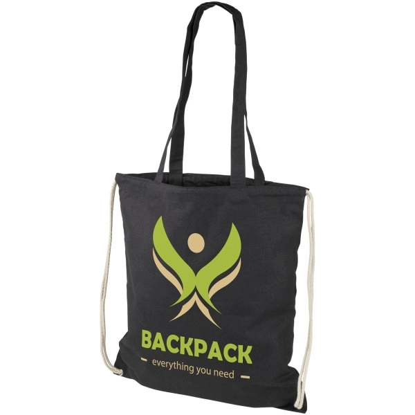 Immagine Zaino con cordoncino Eliza in cotone da 240 g/m² - 6L