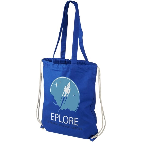 Immagine Zaino con cordoncino Eliza in cotone da 240 g/m² - 6L
