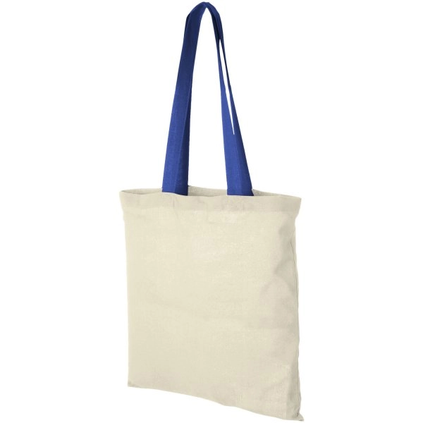 Immagine Shopper in cotone 100 g/m² con manici colorati Nevada - 7L
