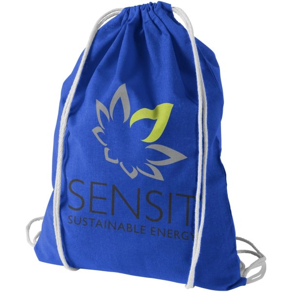 Immagine Sacca in cotone 100 g/m² con coulisse Oregon - 5L