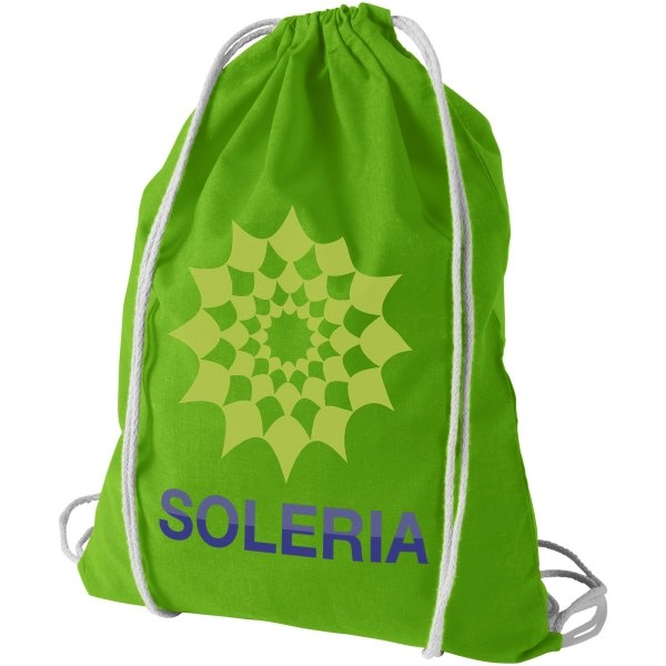 Immagine Sacca in cotone 100 g/m² con coulisse Oregon - 5L