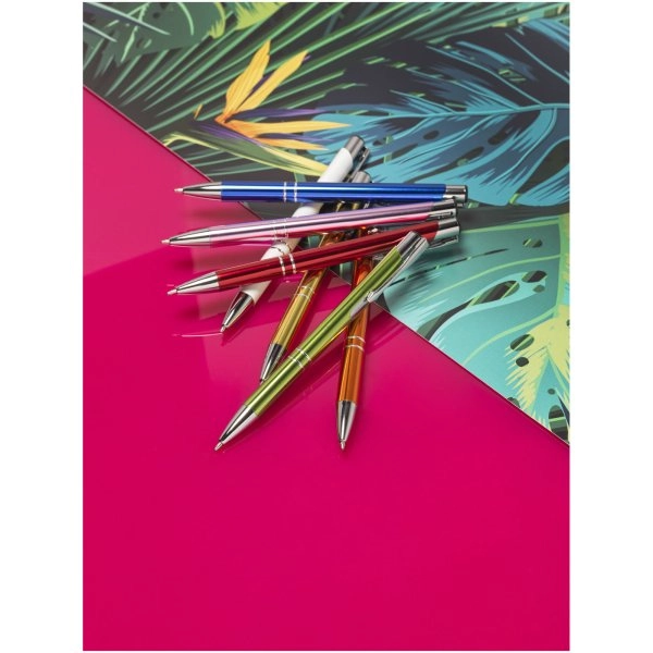 Immagine Penna a sfera a scatto Moneta in alluminio anodizzato (inchiostro nero)