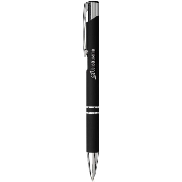 Immagine Penna a sfera a scatto Moneta soft touch (inchiostro nero)