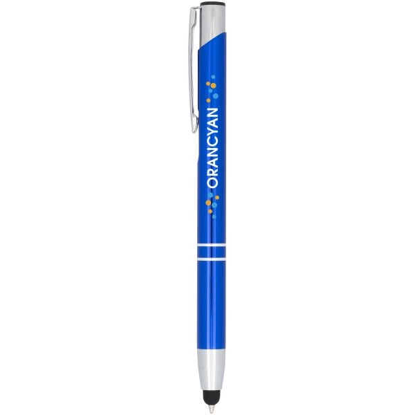 Immagine Penna a sfera metallica con stylus Moneta (inchiostro blu)
