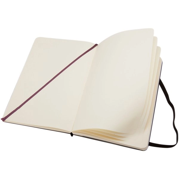 Immagine Blocco note con copertina rigida - pagine bianche Moleskine Classic L
