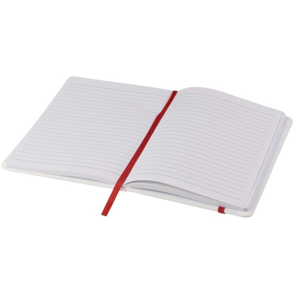 Immagine Blocco note bianco formato A5 con elastico colorato Spectrum