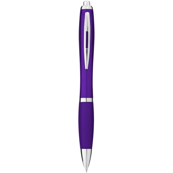 Immagine Penna a sfera con fusto e impugnatura colorati Nash (inchiostro blu)