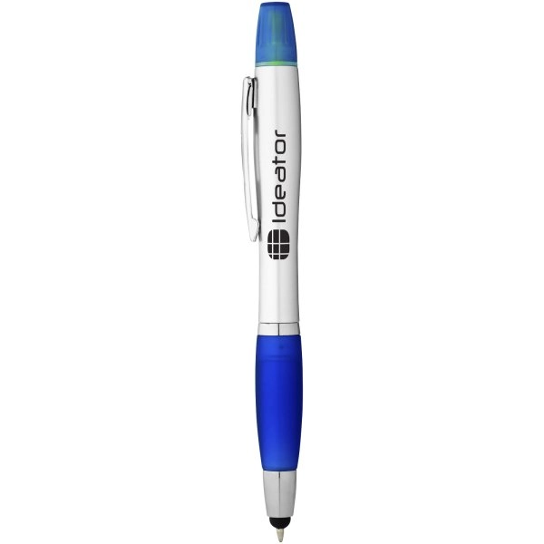 Immagine Penna a sfera con stylus ed evidenziatore Nash (inchiostro nero)