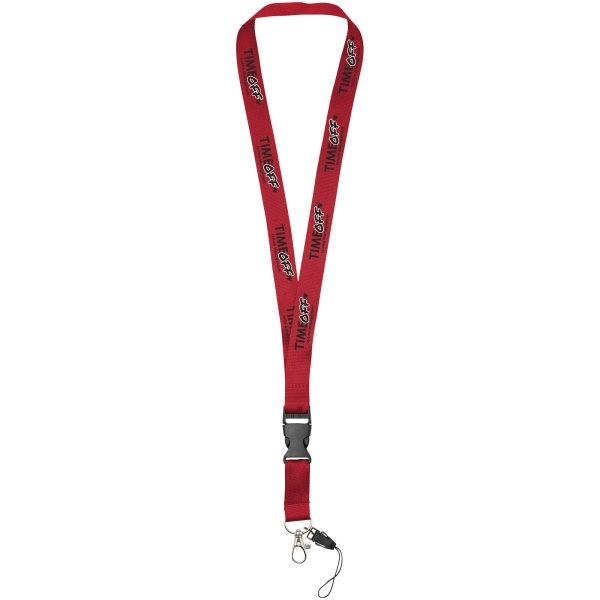 Immagine Lanyard porta cellulare Sagan con fibbia rimovibile