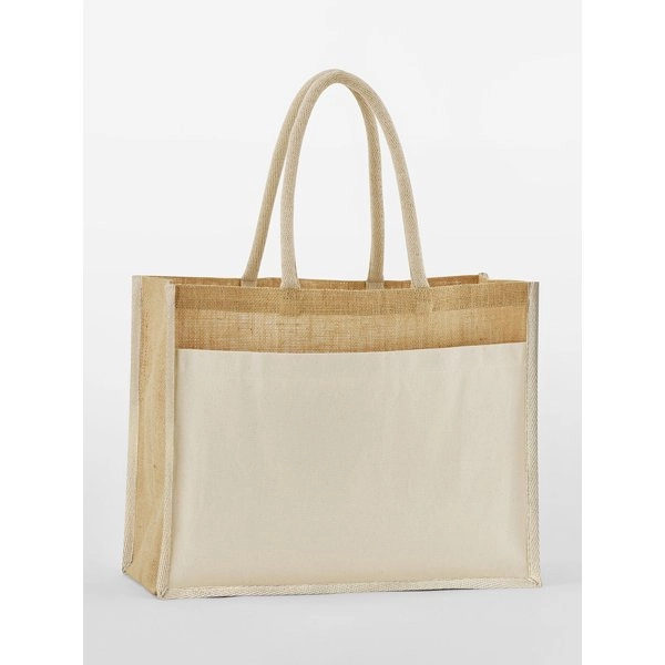 Immagine Cotton Pocket Natural Starched Jute Shopper