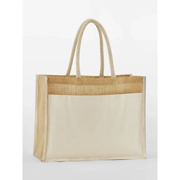 Cotton Pocket Natural Starched Jute Shopper