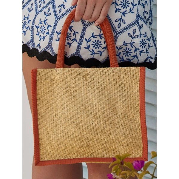 Immagine Natural Starched Jute Mini Gift Bag