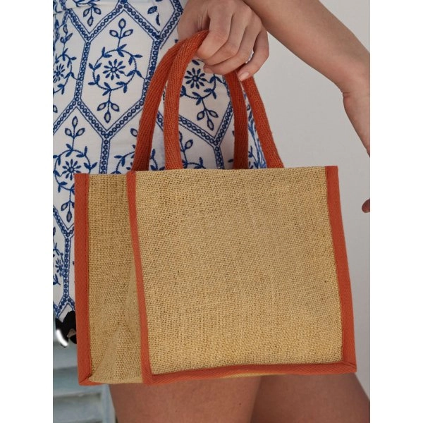 Immagine Natural Starched Jute Mini Gift Bag