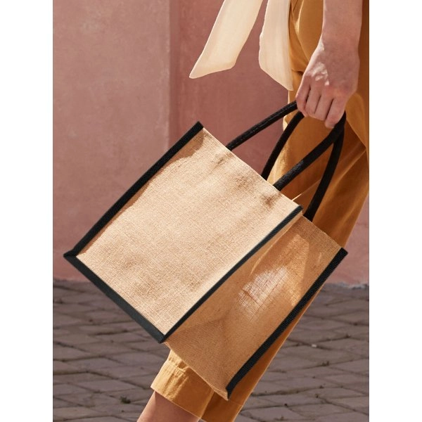 Immagine Natural Starched Jute Midi Tote