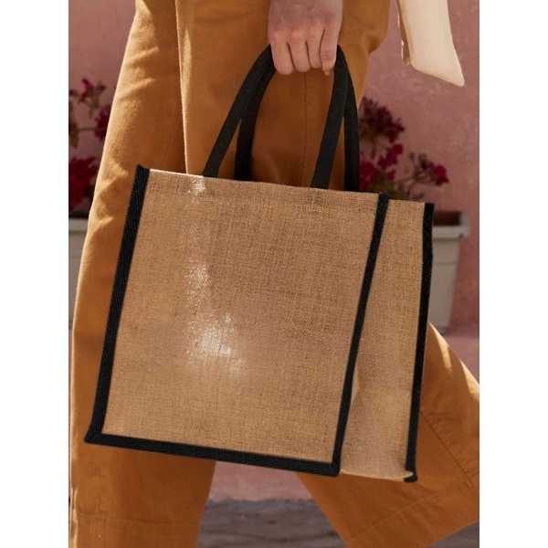 Immagine Natural Starched Jute Midi Tote