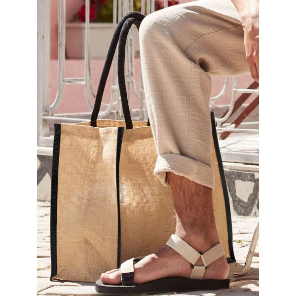Immagine Natural Starched Jute Classic Shopper