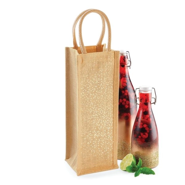 Immagine Shimmer Jute Bottle Bag