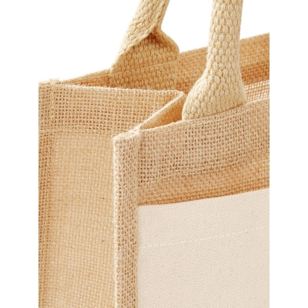 Immagine Cotton Pocket Jute Midi Tote
