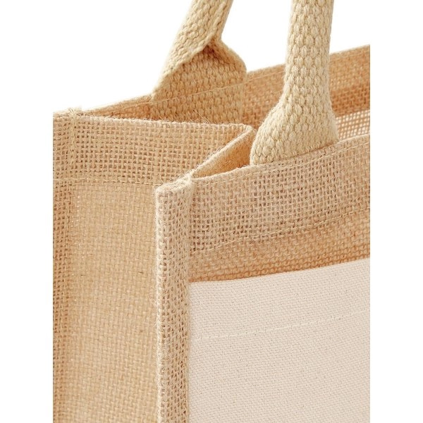 Immagine Cotton Pocket Jute Midi Tote