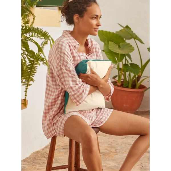 Immagine Cuscino di cotone - Fairtrade Cotton Piped Cushion Cover