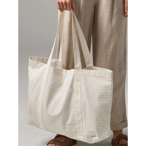 Immagine Striped Organic Cotton Shopper