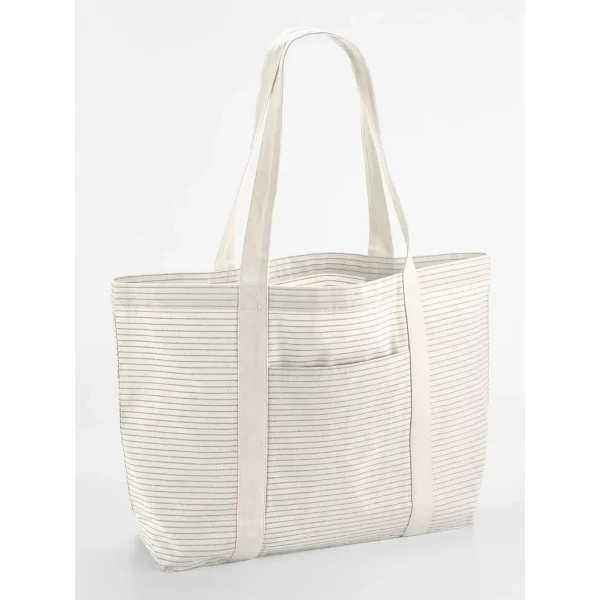 Striped Organic Cotton Shopper