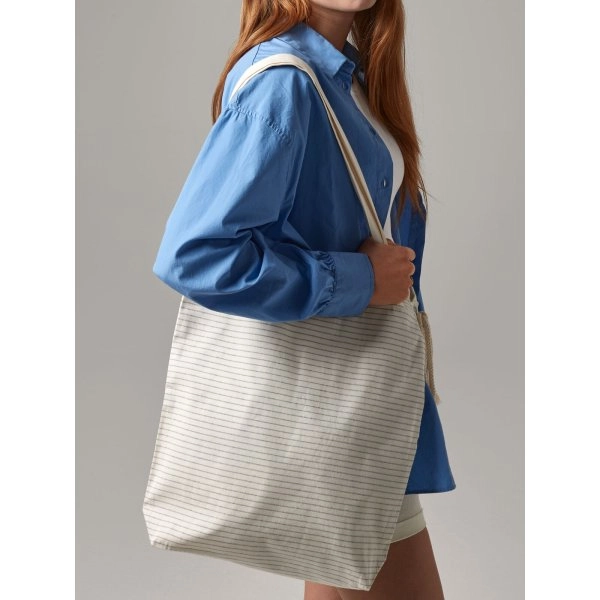 Immagine Striped Organic Cotton Tote