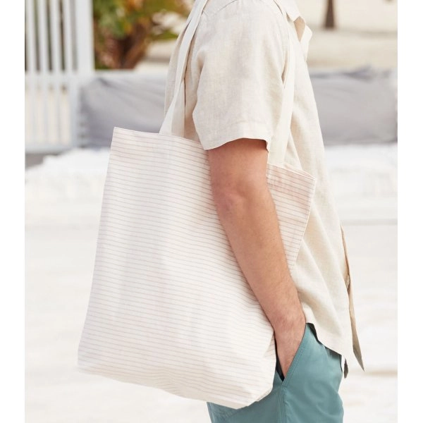 Immagine Striped Organic Cotton Tote