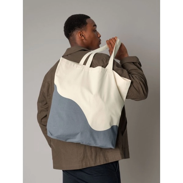 Immagine Organic Cotton Wave Print Maxi Tote