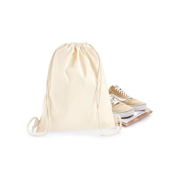 Immagine Sacca con chiusura a cordino. - Premium Cotton Gymsac