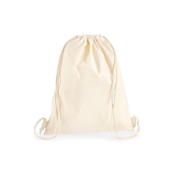 Immagine Sacca con chiusura a cordino. - Premium Cotton Gymsac