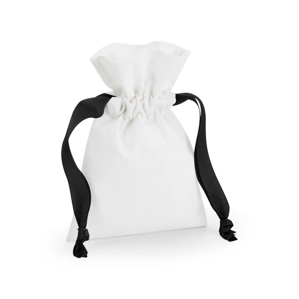Immagine Sacca in Cottone Gift Bag With Ribbon Drawstring