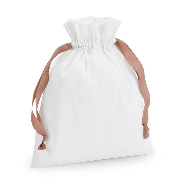 Immagine Sacca in Cottone Gift Bag With Ribbon Drawstring
