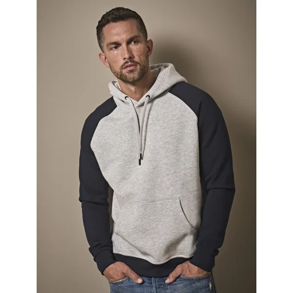 Two-Tone Hooded Sweatshirt