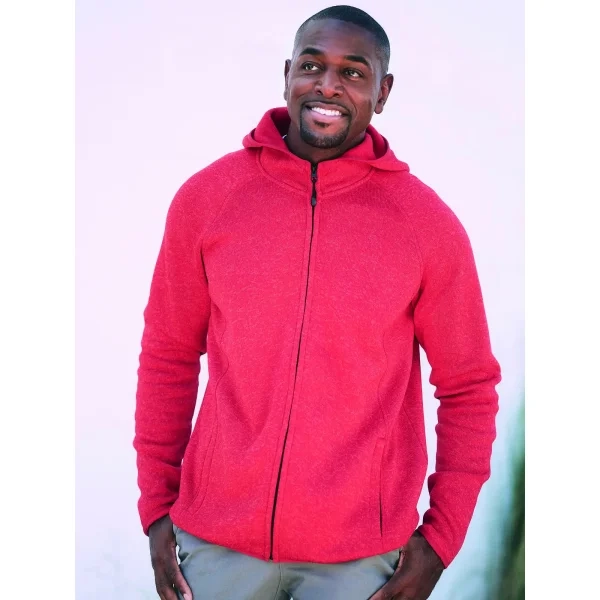 Lux Hooded Knit Fleece Jacket