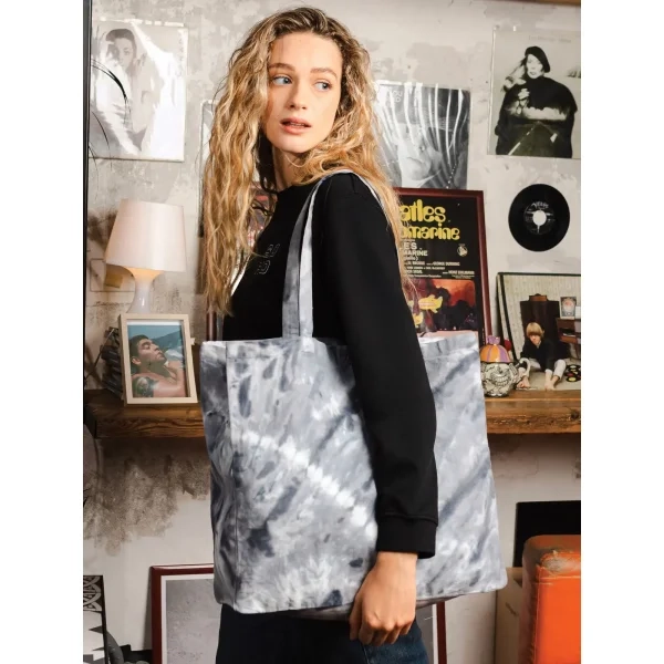 Immagine Shopper con manico lungo 58 cm. Prodotto stirato per una migliore stampabilità. - Esmeralda