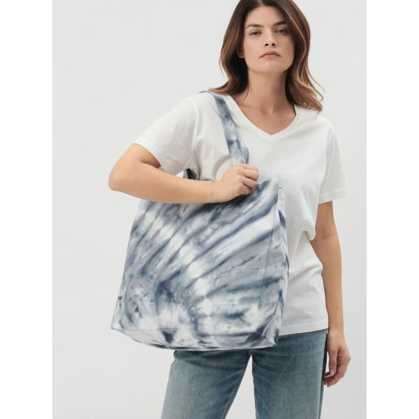 Immagine Shopper con manico lungo 58 cm. Prodotto stirato per una migliore stampabilità. - Esmeralda