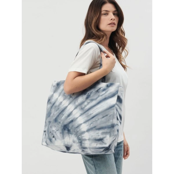 Immagine Shopper con manico lungo 58 cm. Prodotto stirato per una migliore stampabilità. - Esmeralda