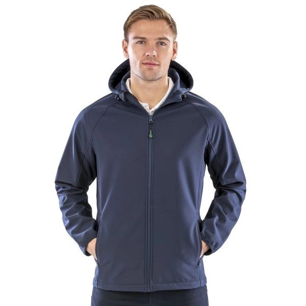 Immagine Recycled printable 3-layer hooded softshell